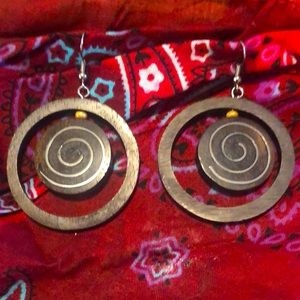 Pair Wooded Earrings